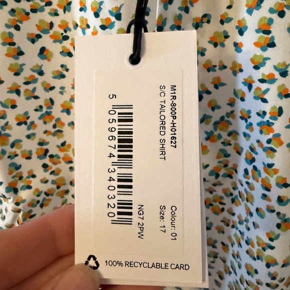 Paul Smith S/C tailored shirt NG72PW colour 01 M1R-800P-HO1627 multicolor new - Picture 2 of 6